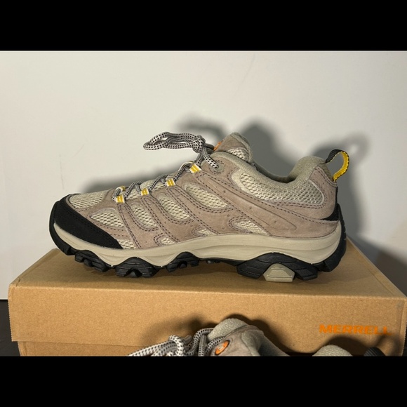 Merrell Moab 3 Trail Hiking Shoes Sneakers Taupe/Yellow Womans 8.5M - Picture 8 of 16